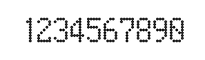 5×9数字点阵字体 ddN59AA0367