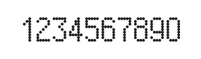 5×9数字点阵字体 ddN59AA0371