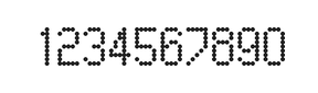 5×9数字点阵字体 ddN59AA0372