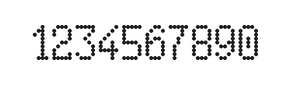 5×9数字点阵字体 ddN59AA0374