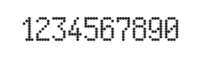5×9数字点阵字体 ddN59AA0375
