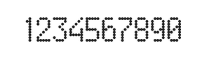 5×9数字点阵字体 ddN59AA0379