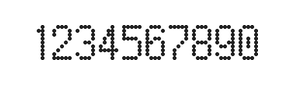 5×9数字点阵字体 ddN59AA0380