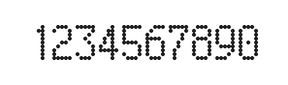 5×9数字点阵字体 ddN59AA0391