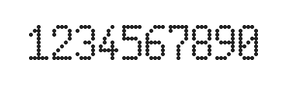 5×9数字点阵字体 ddN59AA0394
