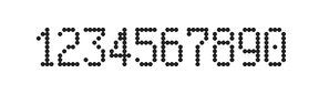 5×9数字点阵字体 ddN59AA0397