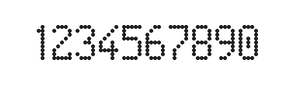 5×9数字点阵字体 ddN59AA0415