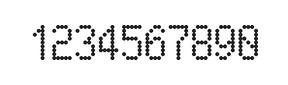 5×9数字点阵字体 ddN59AA0416