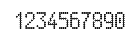 5×9数字点阵字体 ddN59AA0421