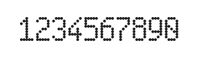 5×9数字点阵字体 ddN59AA0422