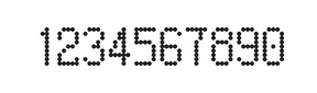 5×9数字点阵字体 ddN59AA0426