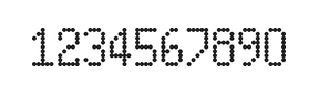 5×9数字点阵字体 ddN59AA0431