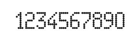 5×9数字点阵字体 ddN59AA0434