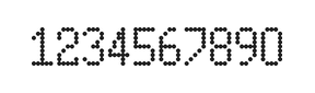 5×9数字点阵字体 ddN59AA0436