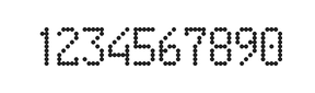 5×9数字点阵字体 ddN59AA0437