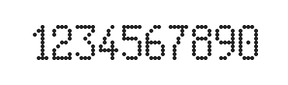5×9数字点阵字体 ddN59AA0438