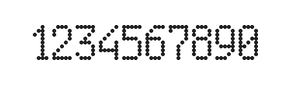 5×9数字点阵字体 ddN59AA0442