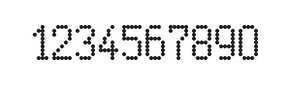 5×9数字点阵字体 ddN59AA0445