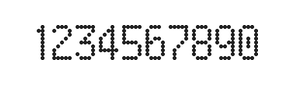 5×9数字点阵字体 ddN59AA0446