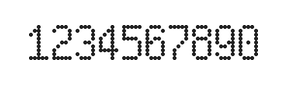 5×9数字点阵字体 ddN59AA0447