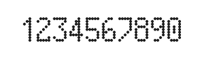 5×9数字点阵字体 ddN59AA0451