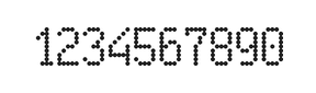5×9数字点阵字体 ddN59AA0452