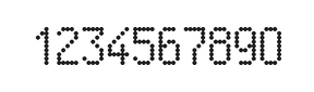 5×9数字点阵字体 ddN59AA0453