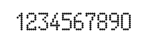 5×9数字点阵字体 ddN59AA0454