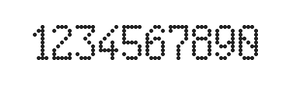 5×9数字点阵字体 ddN59AA0462