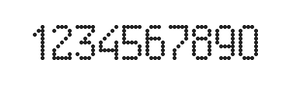 5×9数字点阵字体 ddN59AA0469