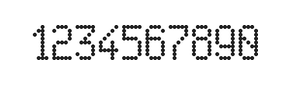 5×9数字点阵字体 ddN59AA0475