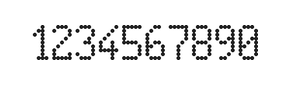 5×9数字点阵字体 ddN59AA0477