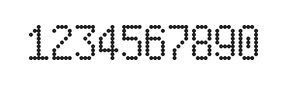5×9数字点阵字体 ddN59AA0486