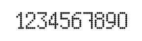 5×9数字点阵字体 ddN59AA0487