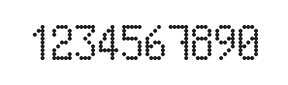 5×9数字点阵字体 ddN59AA0489