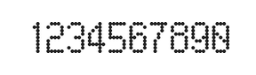 5×9数字点阵字体 ddN59AA0490