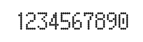 5×9数字点阵字体 ddN59AA0493