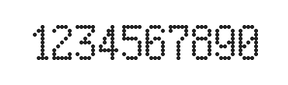 5×9数字点阵字体 ddN59AA0497