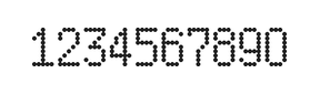 5×9数字点阵字体 ddN59AA0502