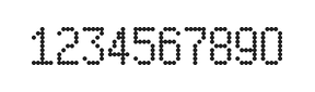 5×9数字点阵字体 ddN59AA0506