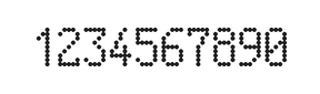 5×9数字点阵字体 ddN59AA0515