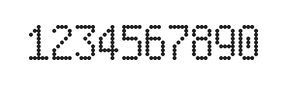 5×9数字点阵字体 ddN59AA0522