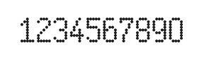 5×9数字点阵字体 ddN59AA0523