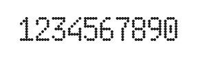 5×9数字点阵字体 ddN59AA0524