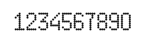 5×9数字点阵字体 ddN59AA0525