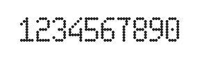 5×9数字点阵字体 ddN59AA0528