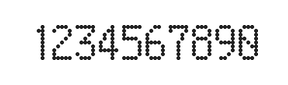 5×9数字点阵字体 ddN59AA0535