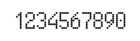 5×9数字点阵字体 ddN59AA0541