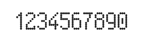 5×9数字点阵字体 ddN59AA0547