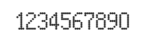 5×9数字点阵字体 ddN59AA0554